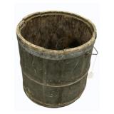 Wood Bucket, no bottom, 13 x 12