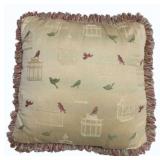 Decorative Pillow w/ Birds