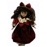 Vintage Doll w/ Stand - 17"