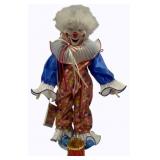 Heritage Mint Clown Doll w/ Stand - 17"