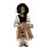 Porcelain Snow White Doll w/ Stand by Knowles-16"