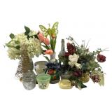 Lot of Assorted Items - Decorative Flowers & More