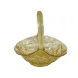 Indiana Glass Tiara Amber Basket