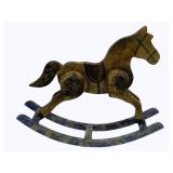 Carved Rocking Horse Decor 18 x 16 x 4