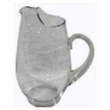 Glass Pitcher - 11" tall