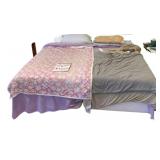 2 Twin Adjustable Beds w/ Bedding