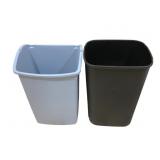 2 Plastic Trash Cans