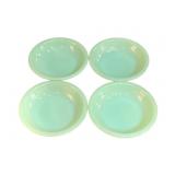 4 Fire King Jadeite Bowls - 4 3/4" Round