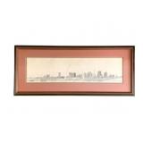 Framed St. Louis Print - Signed - 18 x 43