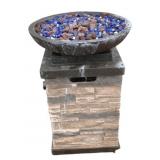 Outdoor Propane Fire Pit - 21 x 30