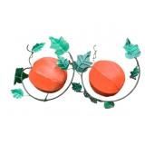 2 Decorative Metal Pumpkins - 22 x 20