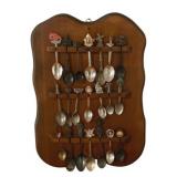 Souvenir Spoons w/ Holder - 16 x 11