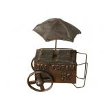 Pewter Ice Cream Cart - 5 x 3 x 6