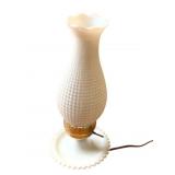 Milk Glass Lamp - 13.5 Tall