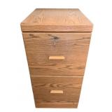 Wood File Cabinet - 16 x 27 x 30