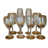 8 Assorted Wine Glasses