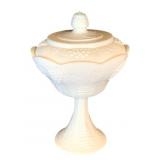Milk Glass Candy Jar - 11" Tall