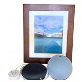 Digital Picture Frame w/ 2 Blue Tooth Speakers