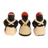 3 Vintage Aunt Jemima Figures - 5' Tall