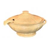 Vintage Tureen w/ Ladle - 14 x 8 x 9