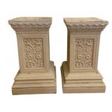Pair Column Plant Stands 24 x 13 x 13