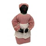 Vintage Handmade Cloth Doll - 16" Tall