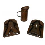 Copper Pitcher & Copper Gingerbread Hangers