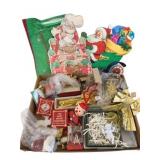 Box Lot of Christmas Items & Ornaments