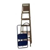 Lot of Assorted Ladder & Step Stools