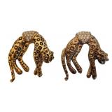 2 Florenza Leopard Brooches