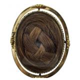 Victorian Mourning Brooch 1"x1.5"