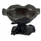 Bronze Compote, Marked at Bottom 2.5"x4"
