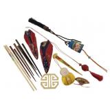 Lot of Oriental Items incl Chopsticks & Decor