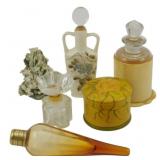Assorted Vtg Perfume Bottles & Vanity Items