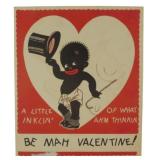 Be Mah Valentine Postcard Vintage