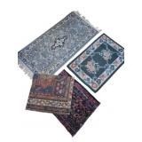 Group of Four Decorative Area Rugs
