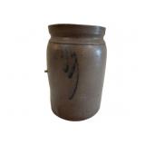Antique Salt Glazed Stoneware Crock 1 Gal
