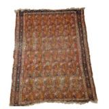 Persian Hand Knotted Rug w/ Wear 52 x 40