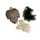 3 Hull Pottery & Etc Leaf Dishes 13"x10"