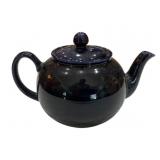 English Blue Ceramic Teapot