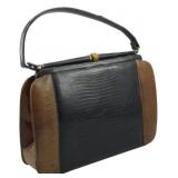 Vtg Palizzio Genuine Lizard Skin Handbag