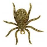 Gold Tone Tarantula Brooch
