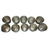 10 Pewter Jefferson Cups