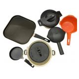 Assorted Cookware Lot Pots Pans Strainers