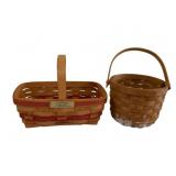 2 Longaberger Woven Baskets