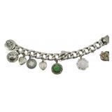 Vtg Charm Bracelet Assorted Sterling/Silver