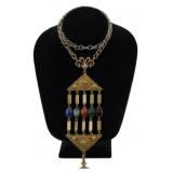 Hattie Carnegie Egyptian Revival Necklace