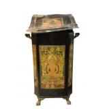 Oriental Metal Coal Scuttle Can - 22 x 13 x 8