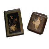 2 Vintage Serving Trays