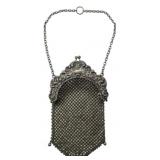 Vintage Silver Mesh Handbag 6.5x3